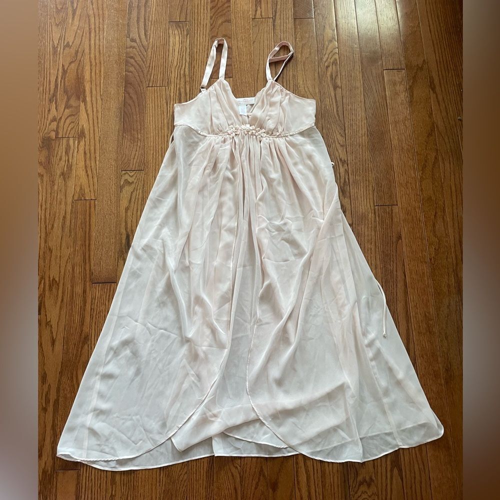Oscar de la Renta Pink Label Blush Pink Negligee Sz Small